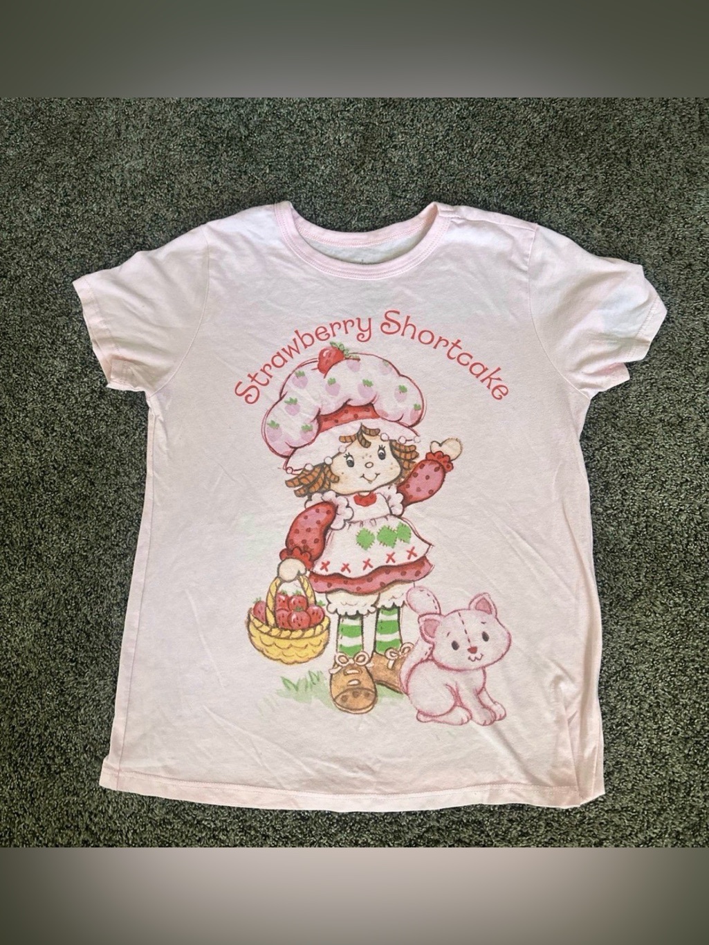 Strawberry Shortcake Pink T-Shirt Size Xs 0335